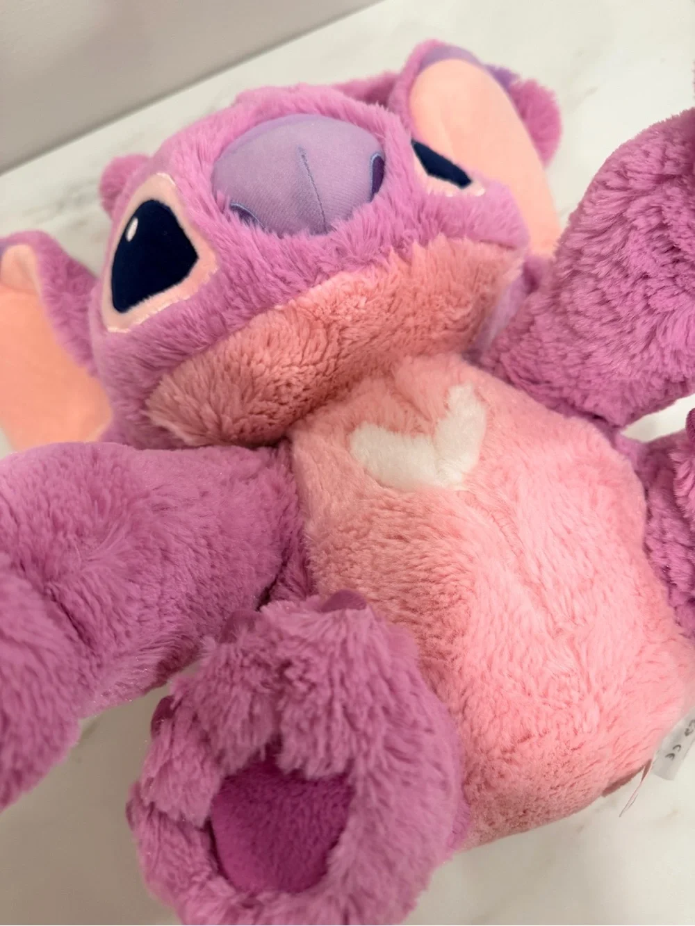 Disney Store Lilo & Stitch Angel Pink Purple Plush Stuffed Animal Toy Approx 14”